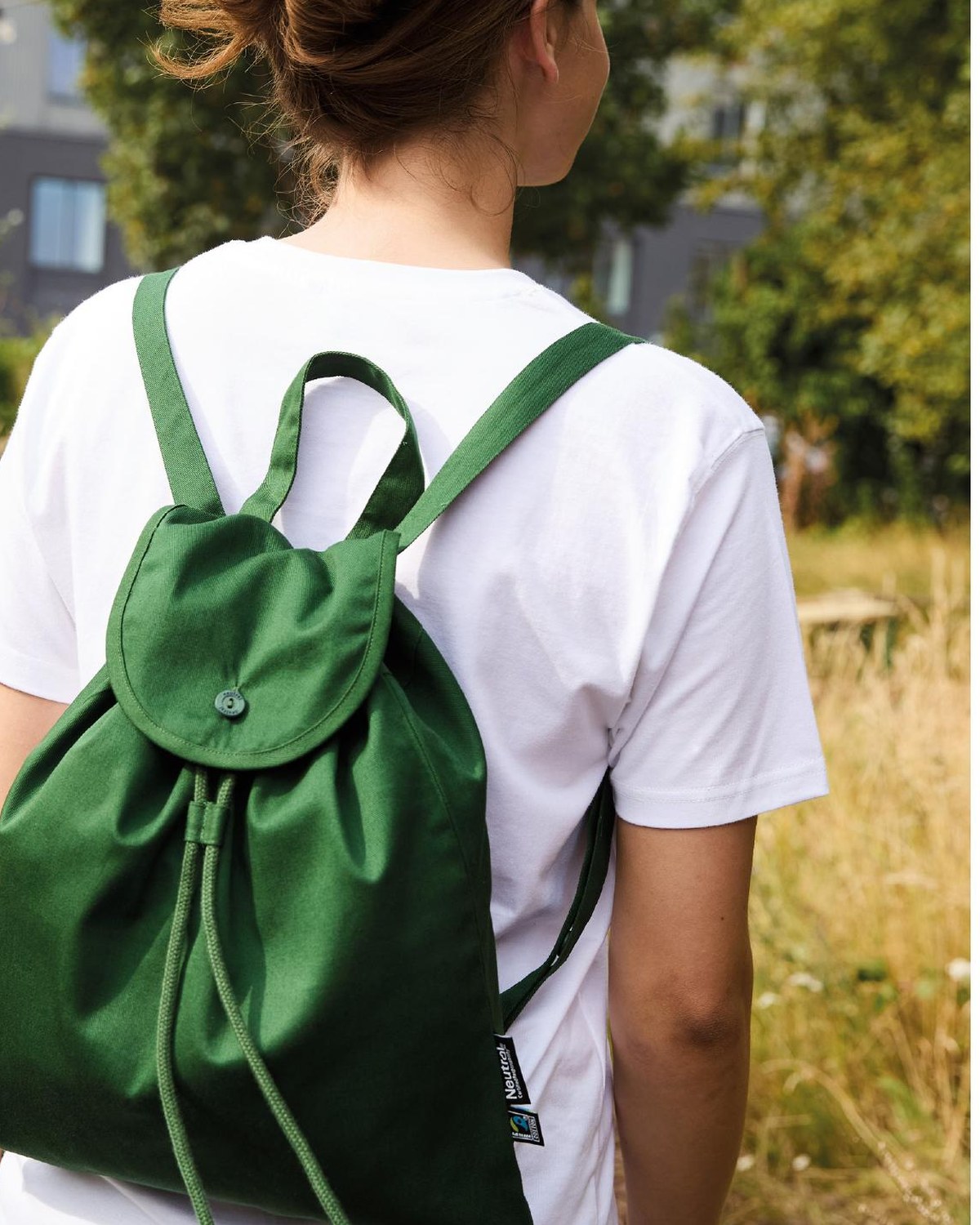 Twill Light Backpack aus 100% organischer Baumwolle in B.Green